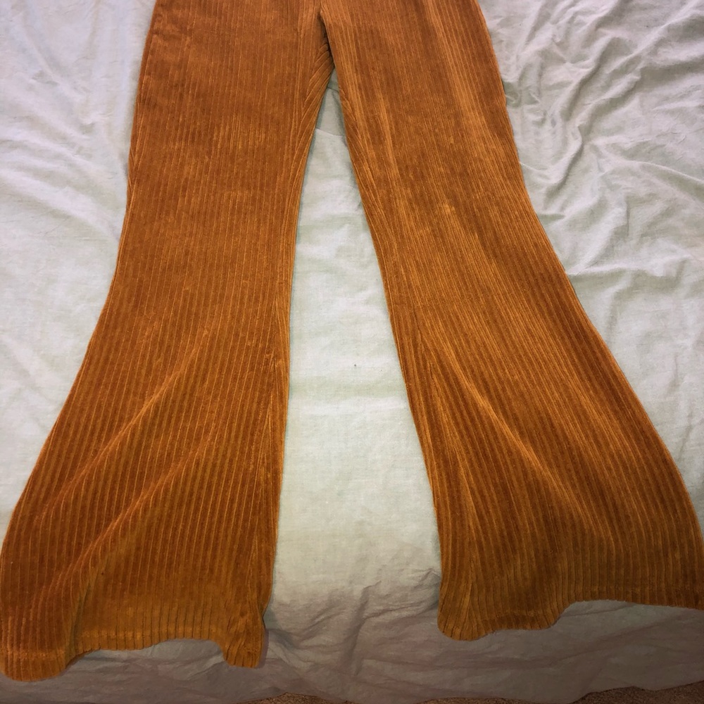Velvet flare pants